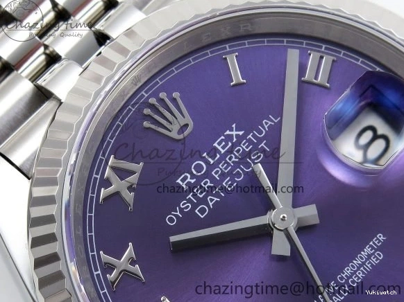 APF 126234 Dial Diamond 904L DateJust 1:1 Edition Roman 36 Bracelet Steel VR3235 on Best Jubilee Purple 0103